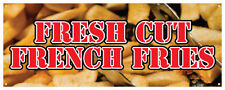 36 Fresh Cut French Fries Sticker Carnival Concession Stand Store Sign