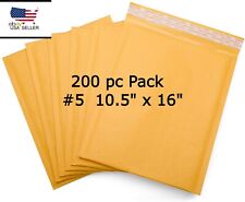 Bubble Padded Envelopes 200 5 105x16 Kraft Paper Mailers Shipping Boxes Usa