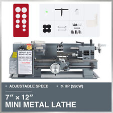 Mini Machine Lathe With 550w Brushed Motor For Woodworking Amp More 7x12 2250rpm