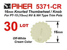 30 Lot Piher 5371 Cr 16mm Thumbwheel Knob For Pt 15 Nv Amp Nh Types Nos Usa Ship
