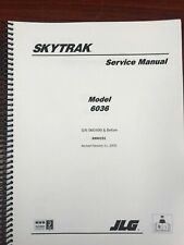 Skytrak Service Manual 6036 Sky Track Forklift Zoom Boom Book Repair