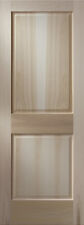 2 Panel Traditional Premium Poplar Stain Grade Solid Core Interior Wood Doors