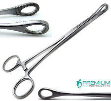 Surgical Veterinary Foerster Sponge Straight Forceps 12 Serrated Jaws Tools