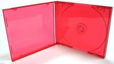 1 Pcs 104mm Standard Cd Case W Red Tray Made In Usa Bl110pk Red Free Shipping
