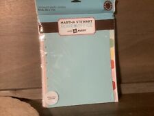 Martha Stewart Home Office Avery 8 Tab Plastic Dividers 9 X 11 New