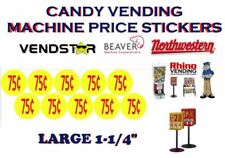 Bulk Vending Label Candy Machine Price Sticker 75 Cent