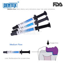 Dentex Dental Light Cure Flowable Composite Resin Tooth A1 A2 A3 Medium Flow