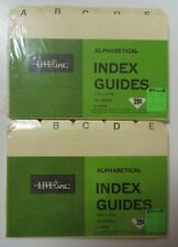 Vintage Liveline Index Guide Cards 25 Per Pack Alphabetical 4 X 6