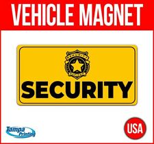 Security Heavy Duty Vehicle Magnet Truck Car Sticker Decal Sign Caution Badge