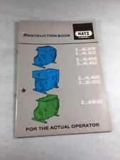 Hatz Diesel 4l30s 4l30z 4l40s 4l40z 4l40c4l30c Operationinstruction Manual