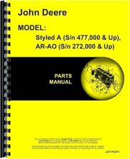 John Deere A Ao Ar Tractor Parts Manual Catalog Pc675