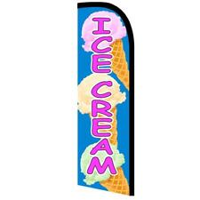 Ice Cream Windless Style Feather Flag Bundle 14 Or Replacement Flag Only 115