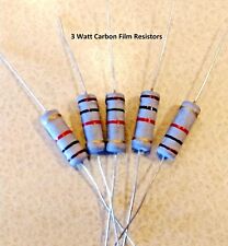 5pcs 3watt Resistors Carbon Film 5 You Choose The Value Tube Amps