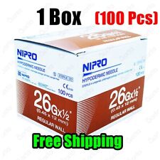 Nipro Hypodermic Sterile 045 X 12 Mm Science Lab 26g X 12 Stainless Steel