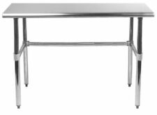 Stainless Steel Food Prep Appliance Storage Diy Work Table Open Base 14x48