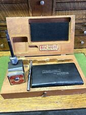 Starrett 657 Magnetic Holder Base Attachment Kit And Wood Case