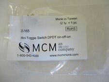 New Mcm 26 165 Mini Toggle Switch Dpdt On Off On