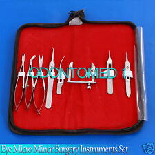 Eye Micro Minor Surgery Ophthalmic Instruments Set 8 Pieces Kit Surgical Ey 052
