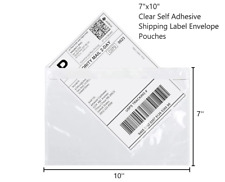 Packing List Pouch 7x10 Clear Self Adhesive Label Envelope Pouches