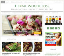 Herbal Weight Loss Niche Blog Website Business For Sale With Auto Content