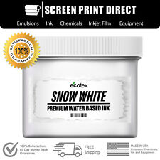 Ecotex Snow White Water Based Ready To Use Ink 5 Gallon
