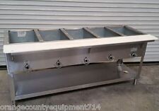 New 5 Well Gas Steam Table Duke Aerohot Wb305 Water Bath Nsf 4404 Commercial
