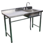 1compartment Commercial Sink Bowl Kitchen Catering Prep Table Stainless Steel Us