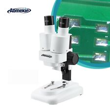 20x Binocular Stereo Microscope Hd Vision For Pcb Soldering Phone Repair Tool
