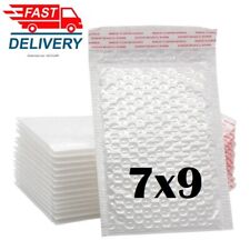 1 50 7x9 White Color Self Seal Poly Padded Bubble Mailers Envelopes