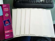 30 Labels Avery 5664 Matte Frosted Clear Shipping 3 13x4 5 Sheets6 Per Laser