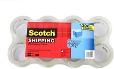 Scotch Heavy Duty Shipping Packaging Tape 188 Inches X 546 Yards 8 Rolls 400