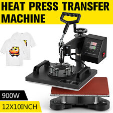 12x10 Digital Heat Press Machine Sublimation T Shirt Printing Swing Away