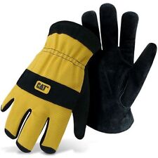 Caterpillar Cat Split Leather Lined Insulated Winter Work Gloves X Large