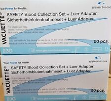 23g Greiner Butterfly Safety Blood Collection Set12 Adapter 50bx 450096