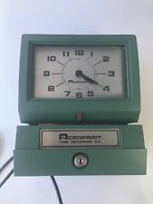 Time Clock Acroprint Time Recorder 125nr4 Industrial Two Keys Very Clean