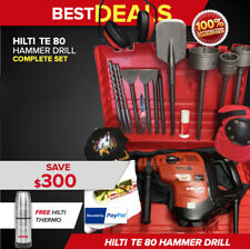 Hilti Te 80 Atc Avr Hammerpreowned Free Thermo Bottle Bits Extras Fast Ship