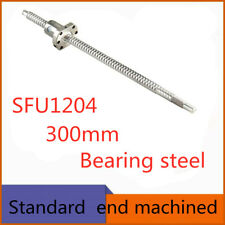 End Machined Sfu1204 300mm Ball Screw With Single Ball Nut