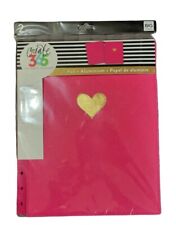 Create 365 The Happy Planner Snap In Hard Cover Pink Cover Withheart In Gold Foil