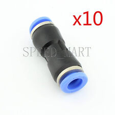 10 X Pneumatic Air 2 Way Quick Fittings Straight Push In Connector 8mm Tube Hose