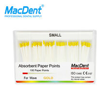 New Listingmacdent Dental Gold Endo Gutta Percha Points For Root Canal Obturation Small