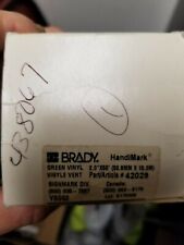 Brady 42029 2 X 50 Handimark Vinyl New In Box Green Tape Ships Free