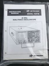 Vintage Bk Precision Model 1541b 40mhz Dual Trace Oscilloscope Manual