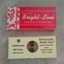 Spencer Bright Line Hemacytometer 04 Mm 1492 1461 New Open Box