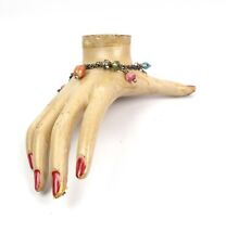 Vintage Hand Painted Mannequin Female Right Hand With Bent Wrist Bracelet