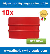 Signworld Squeegee Set Of 10 Vinylmedia Rolls Window Tinting Application