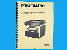 Powermatic Model Wp2412 24 Planer Operating Instruct Amp Parts Manual 273