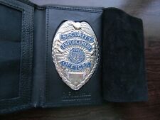 Security Enforcement Officer Badge With Bi Fold Wallet And Id Card Window