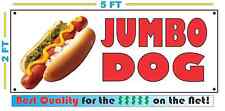 Full Color Jumbo Dog Banner Sign Larger Size Restaurant Hot Dog Cart