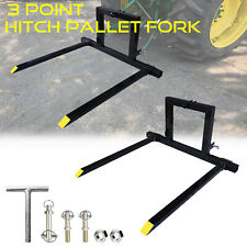 3 Point Quick Hitch Pallet Fork Category 1 Tractor Bucket Clamp Mover Adjustable