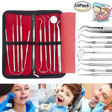 10pcs Professional Dental Oral Hygiene Tool Deep Cleaning Scaler Teeth Care Set